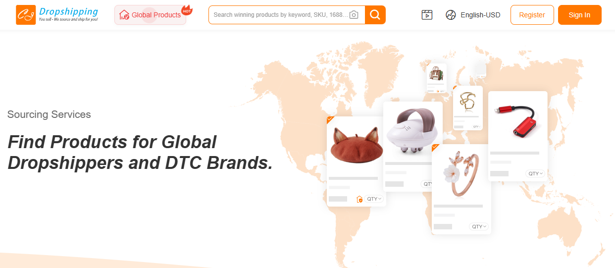 CJdropshipping sourcing agent