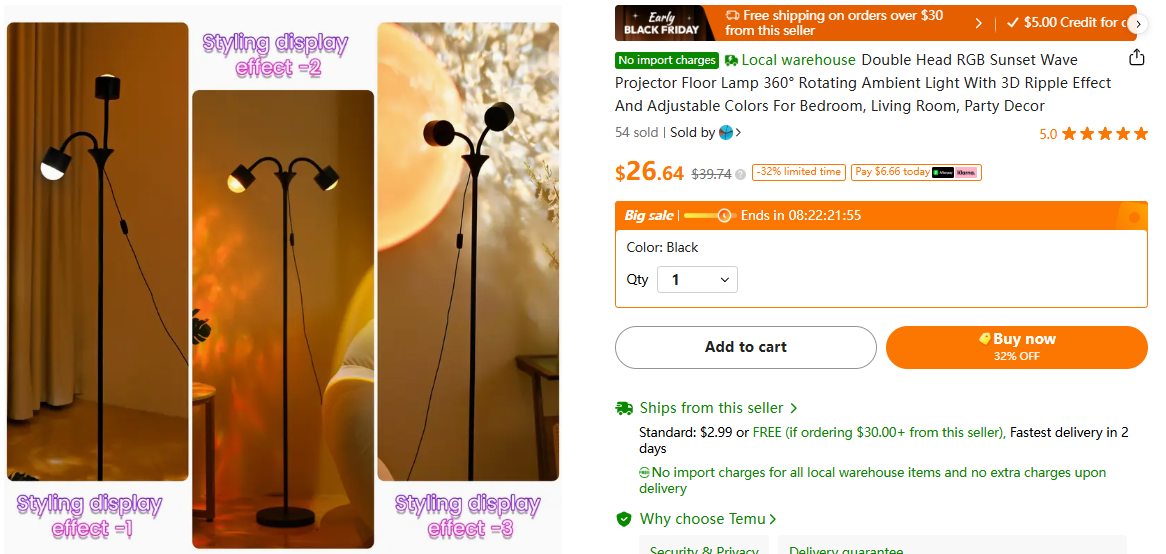 Sunset Projection Lamp